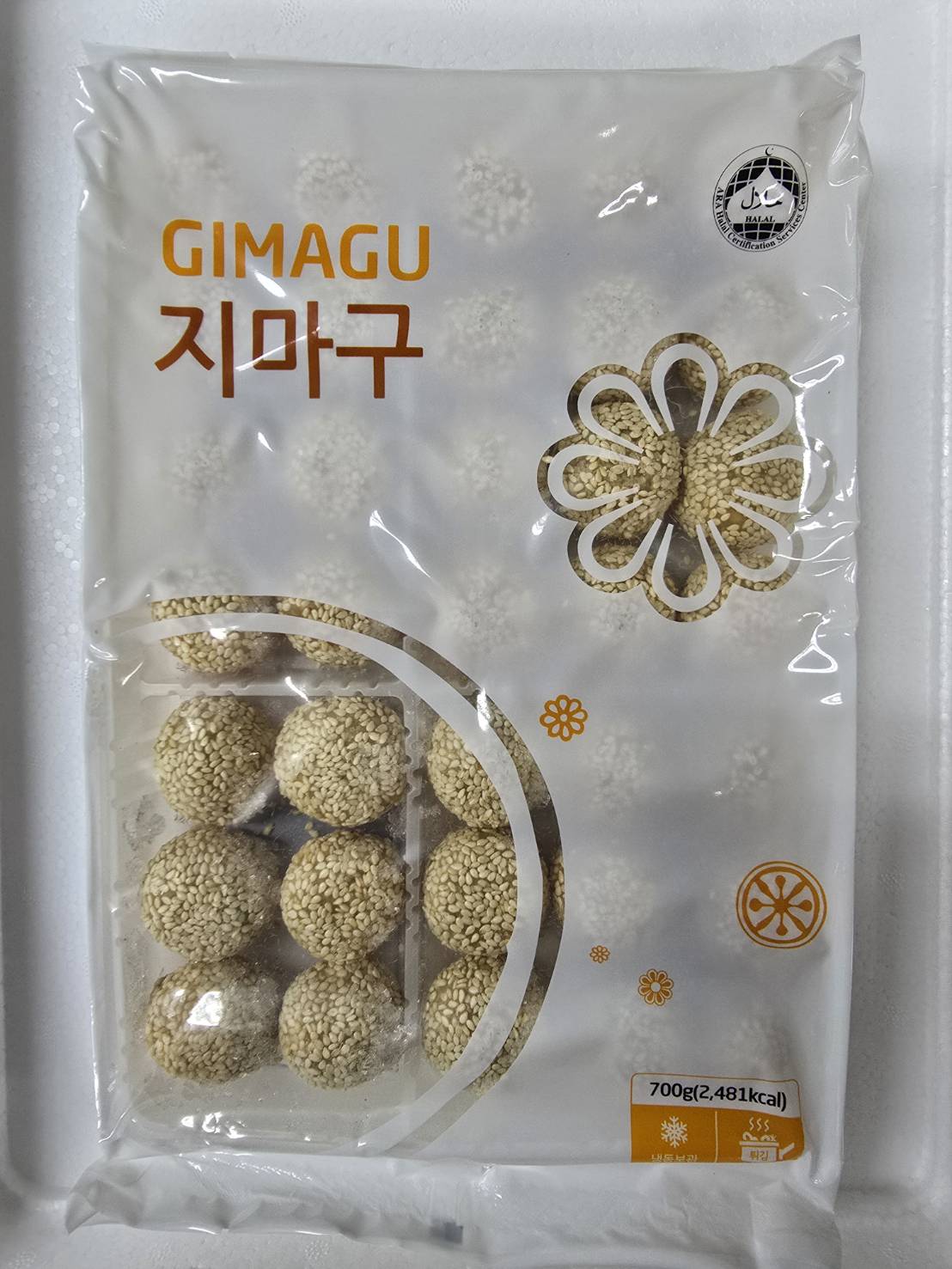 B119…지마구35-700g…ขนมงาถั่วแดง 700g