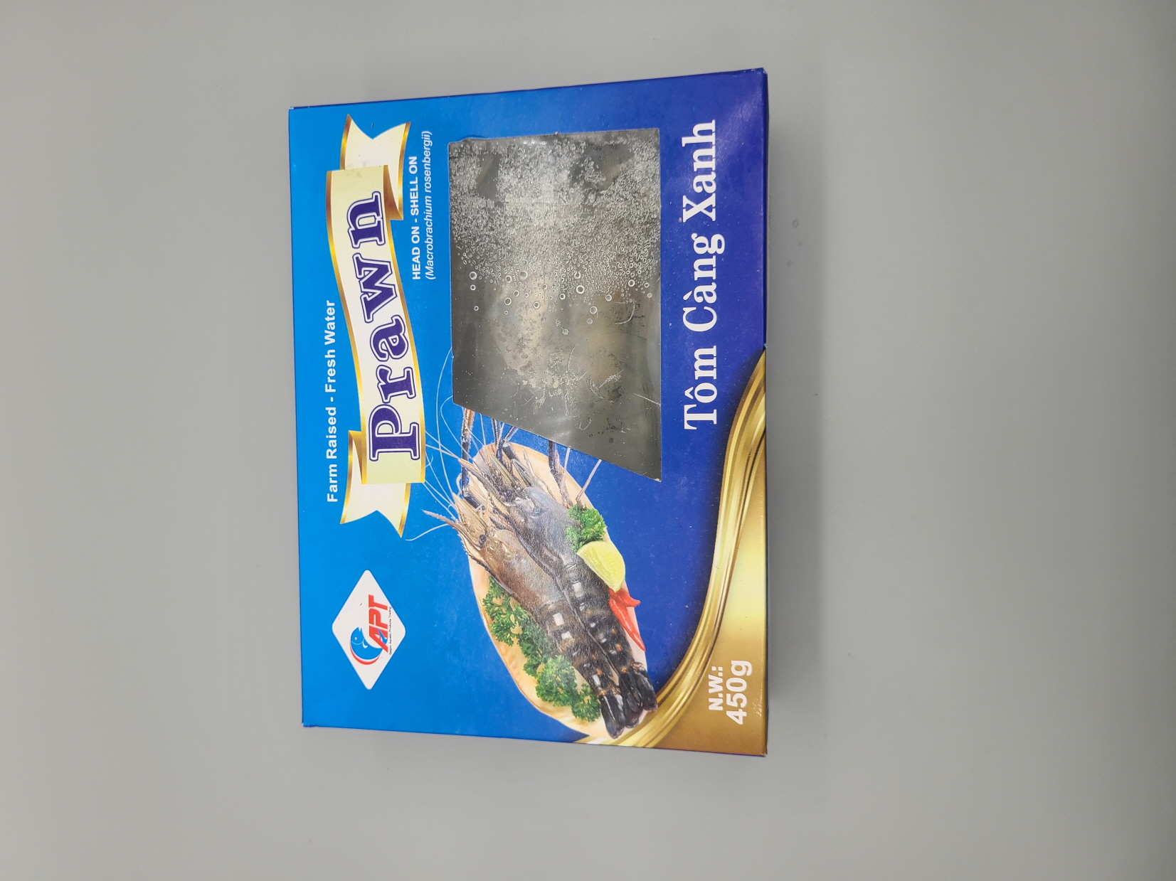 B150…냉동 징거미새우 450g…กุ้งแม่น้ำ 450g