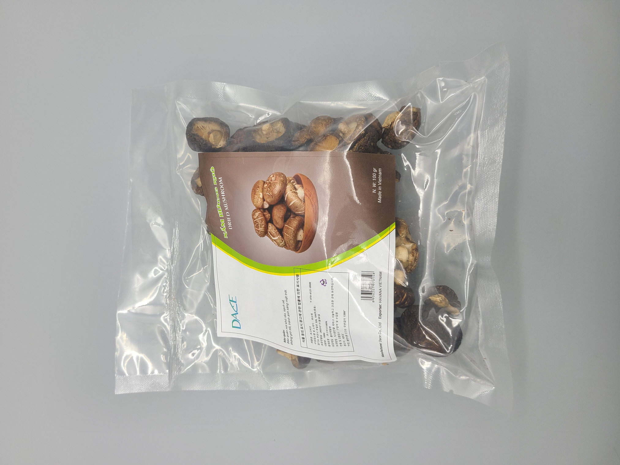 D216…표고버섯 100g…เห็ดหอมแห้ง 100g