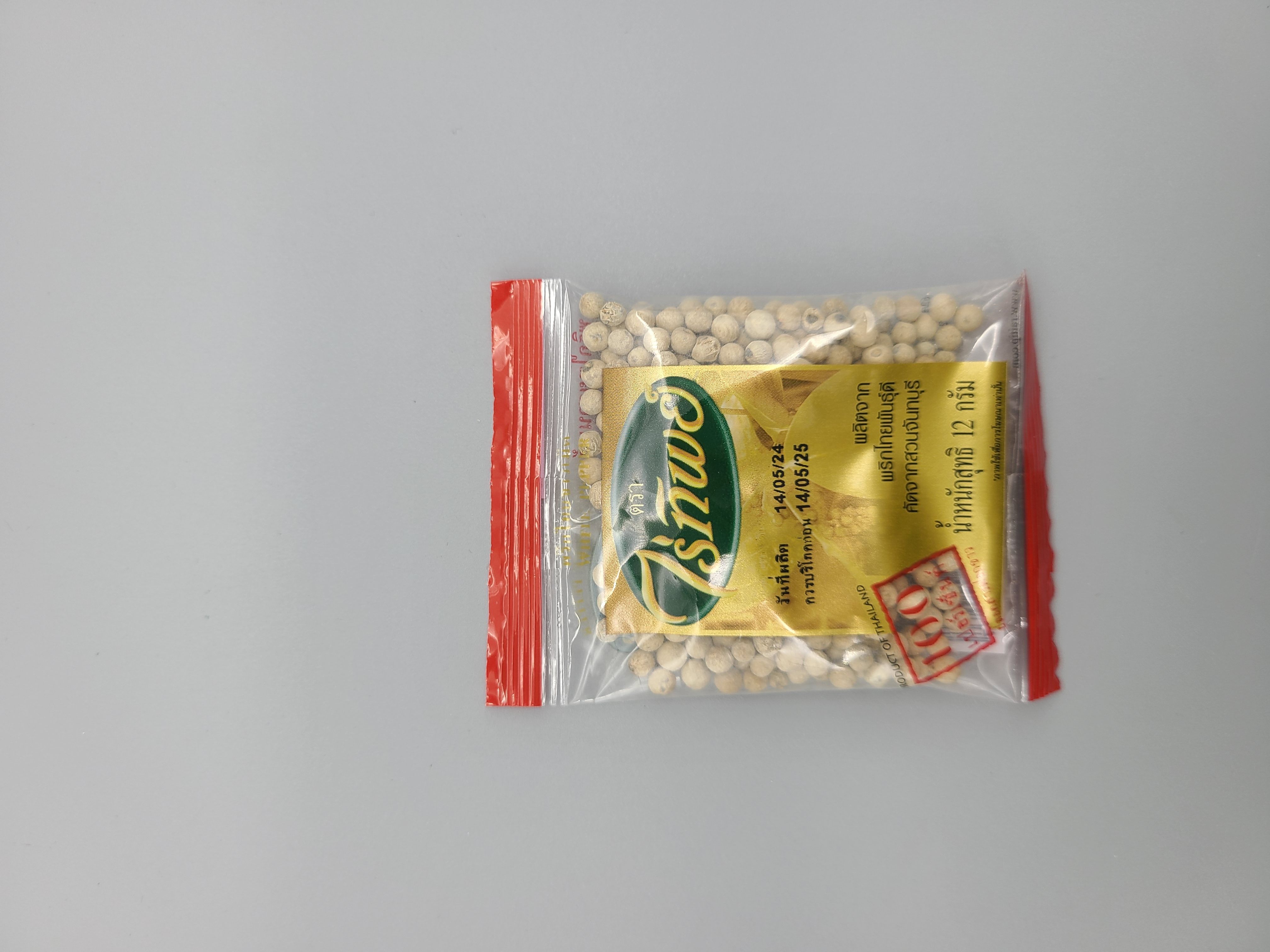 D235…줄줄이후추-백 12g…เม็ดพริกไทยขาว 12g