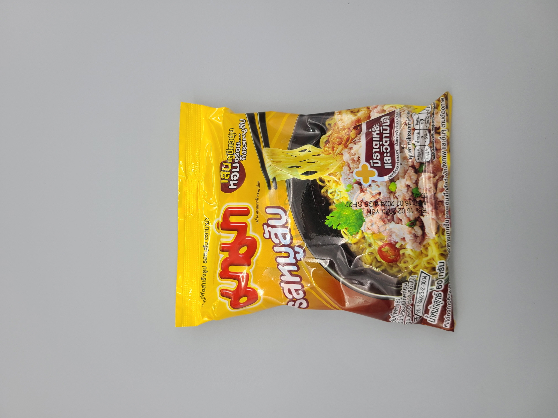 E16…마마 무삽 60g…มาม่ารสหมูสับ 60g