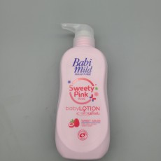 F8…베이비마일드 로션 분홍 400ml…โลชั่นเบบี้มายด์ กลิ่นสตอเบอรี่ 400ml